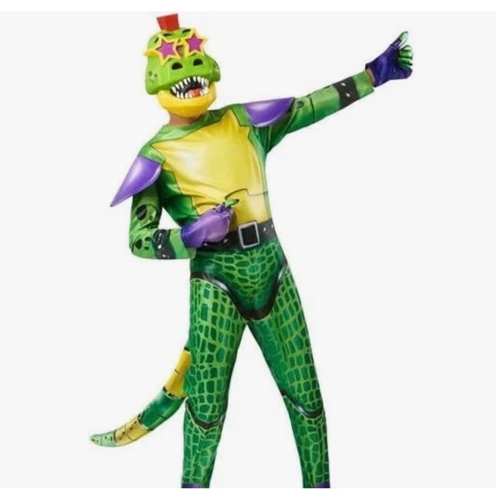 Five Nights at Freddy Montgomery Gator Halloween Costume Adult L Security Breach